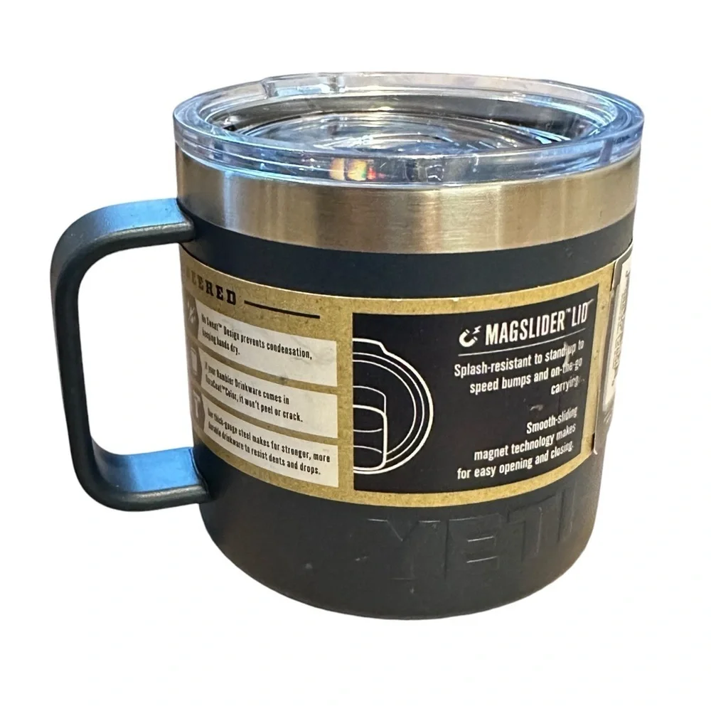 YETI 14oz Stackable Rambler Mug in navy - Picture 3 of 5